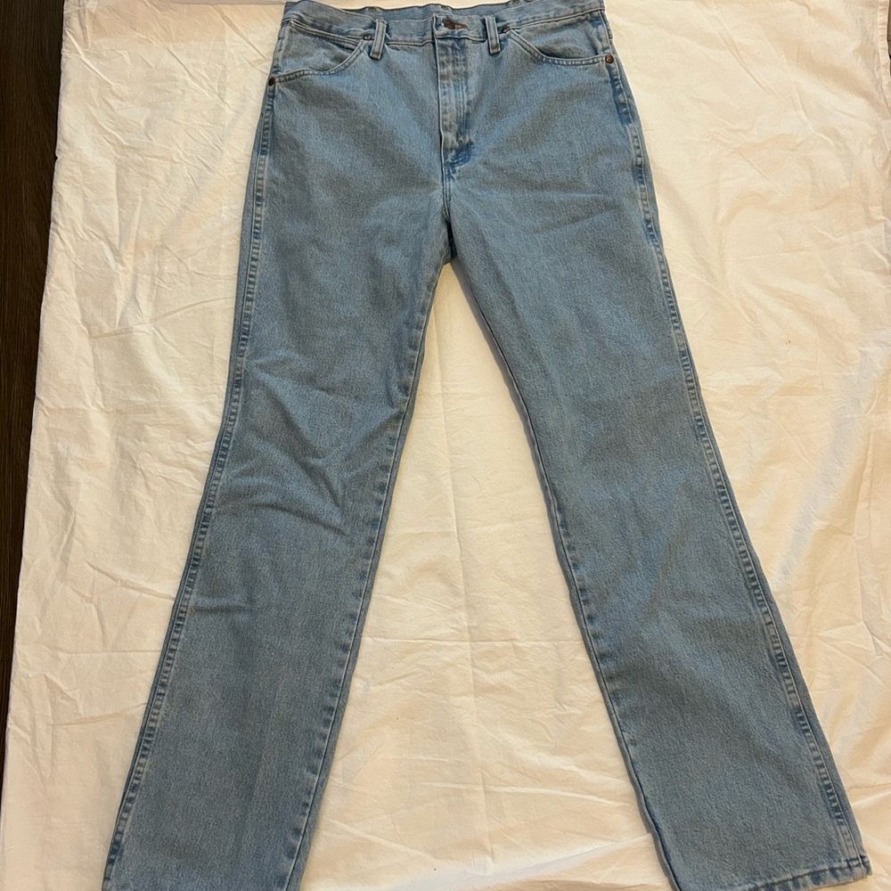 Wrangler Men's Straight Jeans Light Wash 34x32